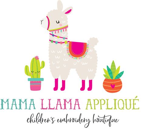 Mama Llama Applique | Applique, Childrens shirts ...