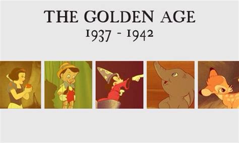 Disney Eras The Golden Age Walt Disney Animation Walt Disney