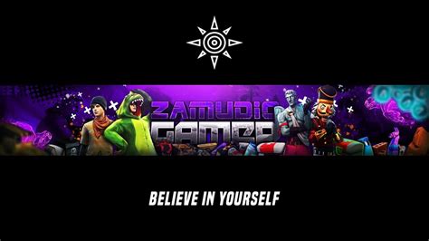 Looking for youtube banner templates and youtube channel art? SPEED ART #14| FAN-ART| BANNER| FREE FIRE, FORTNITE| @Zamudio_Gamer - YouTube