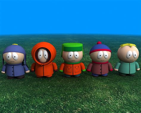 South Park Characters 3d By K1092000 On Deviantart