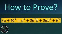Proof of (a+b)3=a3+3a2b+3ab2+b3 || Proof of (a+b)3 formula - YouTube