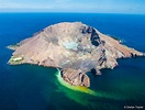 Aerial view of White Island, Whakaari Volcano, Bay of Plenty, New ...
