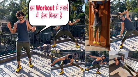 Vidyut Jamwal DESI WORKOUT Training After Closed Gym In This Quarantine Period YouTube