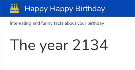 The Year 2134 Calendar History And Birthdays