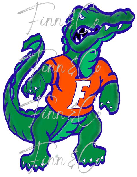 Florida Gators Png Mascot Alligator Sublimation Etsy