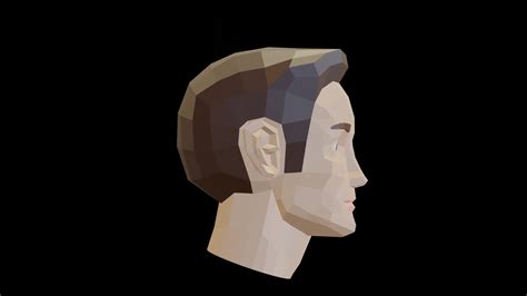 Artstation Low Poly Male Character Head