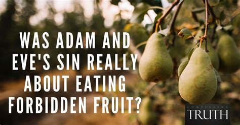 Was Adam And Eves Sin Really About Eating Forbidden Fruit