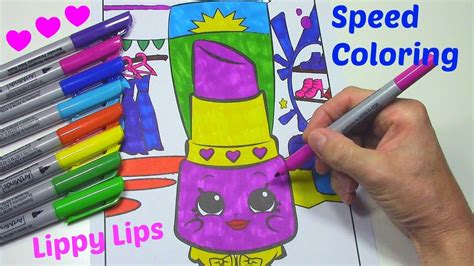 Shopkins sushi and betty boba. Shopkins SPEED COLOR Lippy Lips from Shopkins Coloring ...