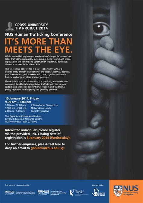 nus human trafficking conference friday 10 january nus utown fass news