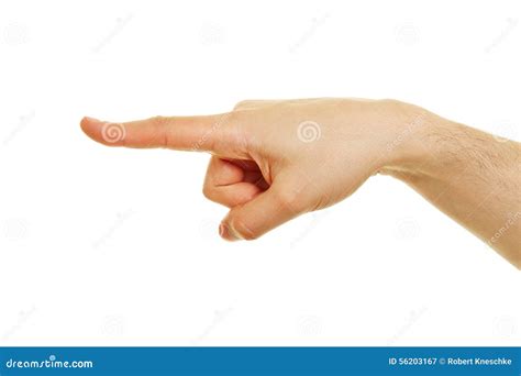 Side View Of Hand With Pointing Index Finger Stock Image Image Of