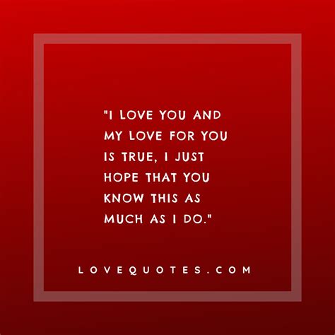 My Love Is True Love Quotes
