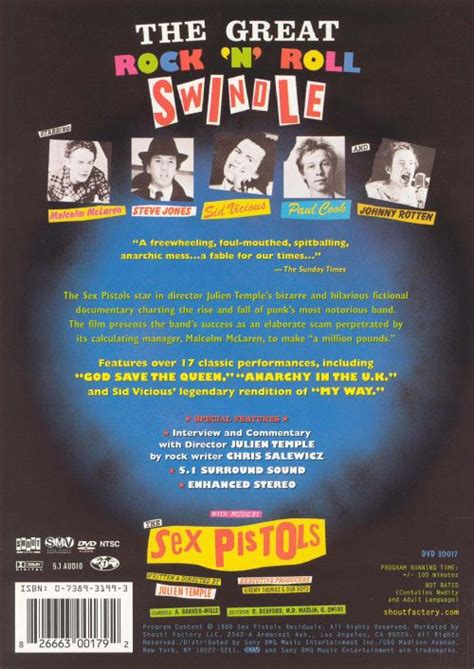 The Great Rock N Roll Swindle Dvd Sex Pistols Songs Reviews