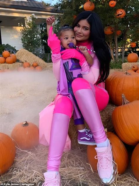 Kylie Jenner Slips Into A Skintight Bodysuit As She And Stormi Dress As