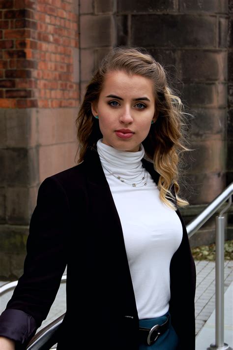 Black Tuxedo Blazer With Turtleneck Outfit Ideal For Womens Fall