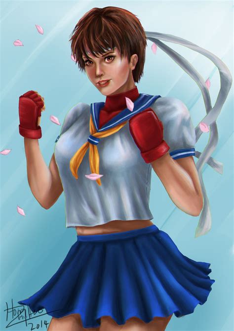 Sakura Fan Art By Slackz On Deviantart Character Owned By Capcom Fan