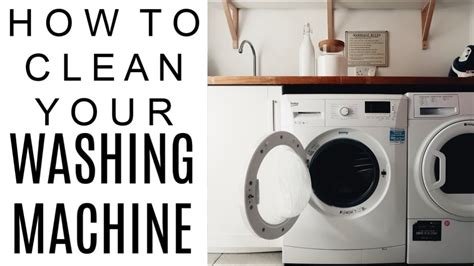 How To Clean Your Washing Machine Quick And Easy Cleaning Youtube