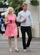 Derek Hough is a doting son as he heads out for coffee arm-in-arm with ...