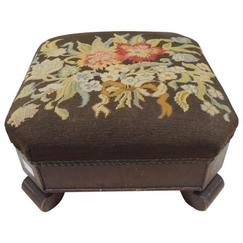 3 Ft Long Antique English Footstool At 1stdibs