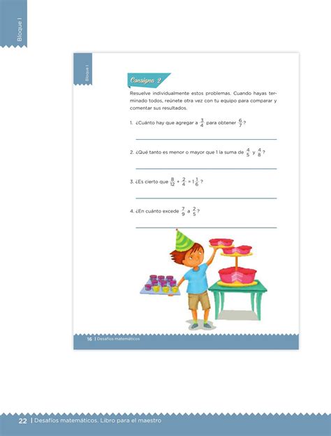 Libro de matematicas 5to grado primaria ejercicios actividad. Desafíos Matemáticos libro para el maestro Sexto grado ...