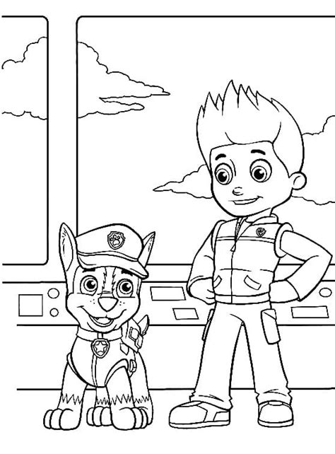 Chase And Ryder Paw Patrol Coloring Page Download Print Or Color