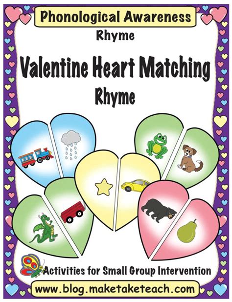 Super Fun Activities For Valentines Day Make Take And Teach Rhyming