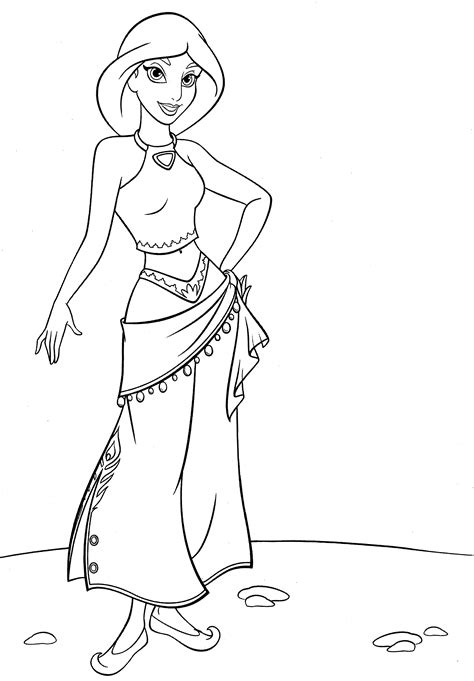 ️princess Jasmine Coloring Pages Free Download
