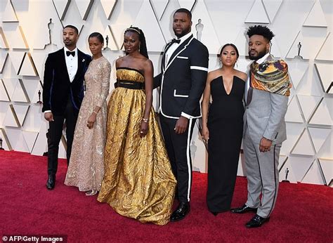 Wakanda Forever The Black Panther Cast Poses On Oscars Red Carpet