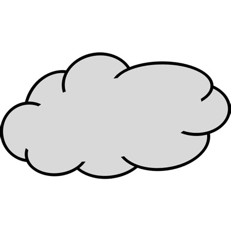 Grey Cloud 2 Free Svg