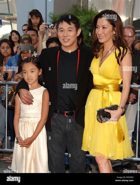 Jet Li With Daughter Jane And Michelle Yeoh Mummy Tomb Of The