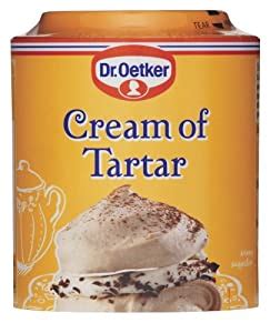 It's removed, refined so that it becomes white and so that the potassium salt is. Dr. Oetker Cream of Tartar (140g): Amazon.co.uk: Grocery