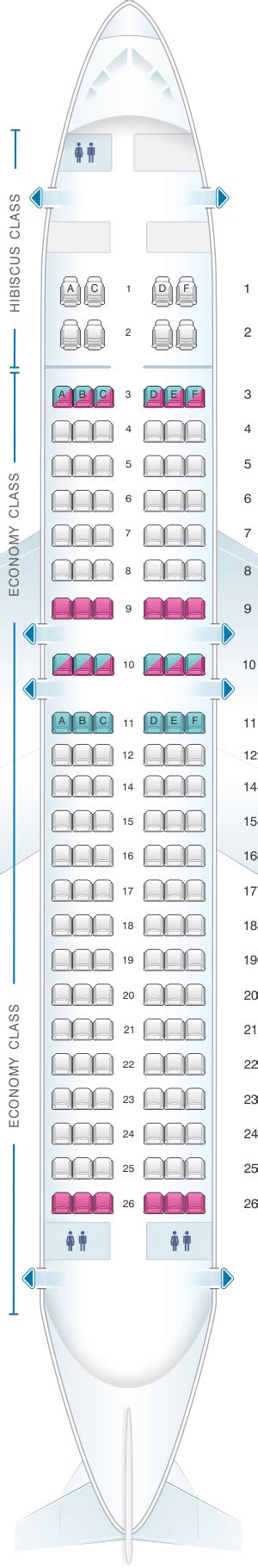 Seat Map Aircalin Airbus A320 Seatmaestro