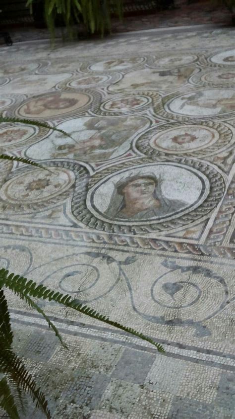 Sevilla Casa De Lebrija Detalle De Mosaico Romano Procedente De