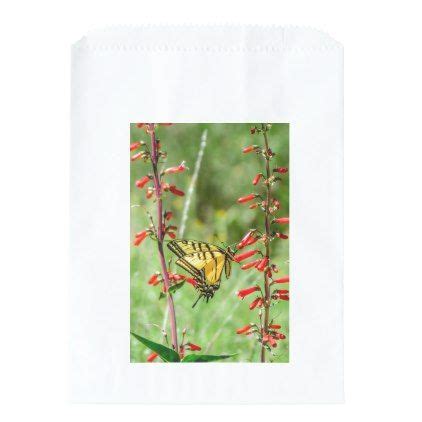 Tiger Swallowtail Butterfly And Wildflowers Favor Bag Craft Supplies