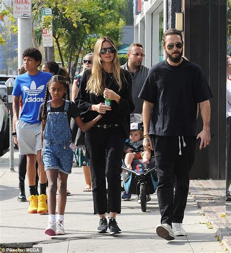 Heidi klum's kids are nearly all teens now, but they're a secretive bunch: Heidi Klum and beau Ton Kaulitz are simpatico in black as ...