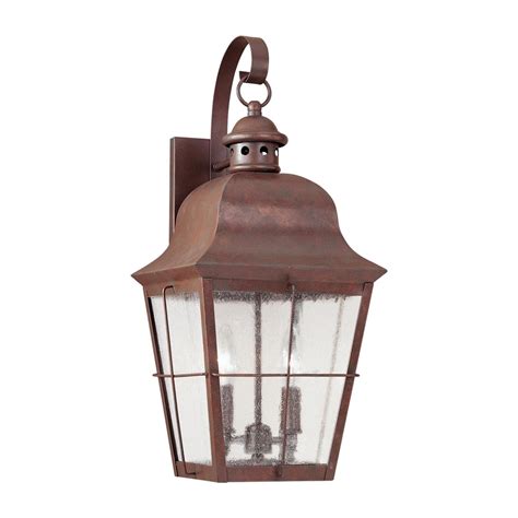Sea Gull Lighting Chatham 21 In H Weathered Copper Outdoor Wall Light
