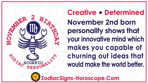 November 2 Zodiac Scorpio Horoscope Birthday Personality And Lucky Things