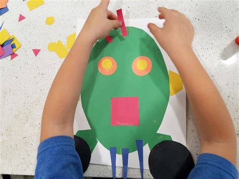 Silly Shape Monster Preschool Craft Preschool Crafts Preschool Art