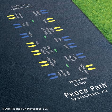 Peace Path For Playgrounds Reusable Stencil Soul Shoppe Programs