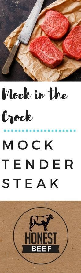 The soy sauce and tomatoes make the perfect sauce for the beef and peppers, and a little garlic powder rounds out the flavors. Mock in the Crock | Beef chuck mock tender steak recipe, Beef steak recipes, Chuck steak recipes