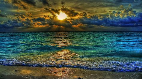 Beautiful Colorful Beautiful Seascape Nature Beaches Hd Desktop Wallpaper