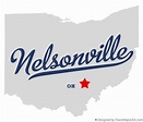Map of Nelsonville, OH, Ohio