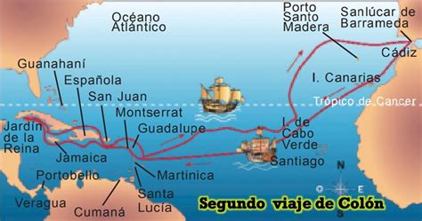 Los Viajes De Cristóbal Colón Mapas