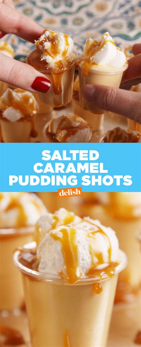 Best Salted Caramel Pudding Shot Recipe How To Make Salted Caramel Pudding Shots