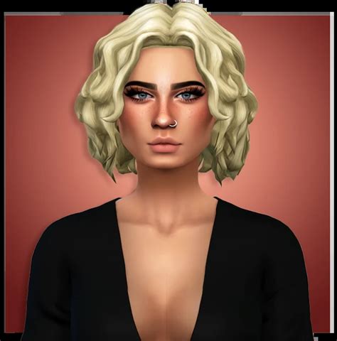 Super Cute Sims Curly Hair Cc To Add To Your Cc Folder Maxis Match Free To Download