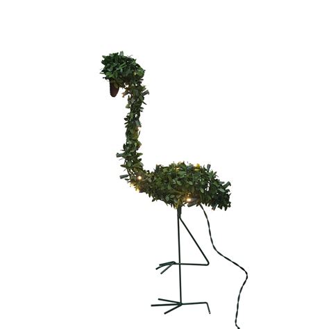 28 Flamingo Topiary With 20 Lights