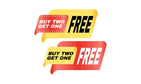 Illustration Special Buy Two Get One Free Bogo Template 7819375 Vector