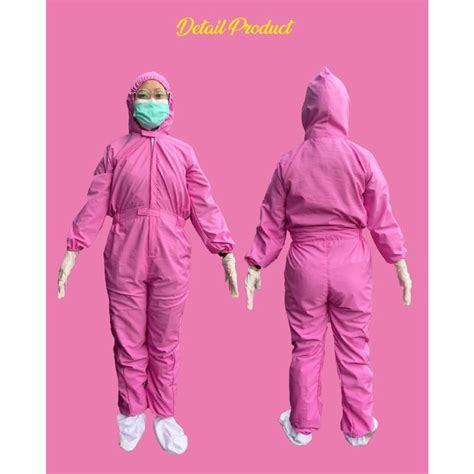 Jual Seragam Medis Baju Coverall Apd Hazmat Pink Shopee Indonesia