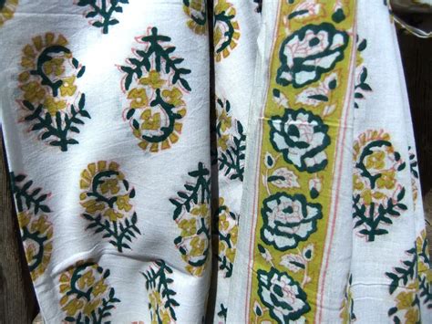 Indian Block Print Cotton By Shoponenine On Etsy