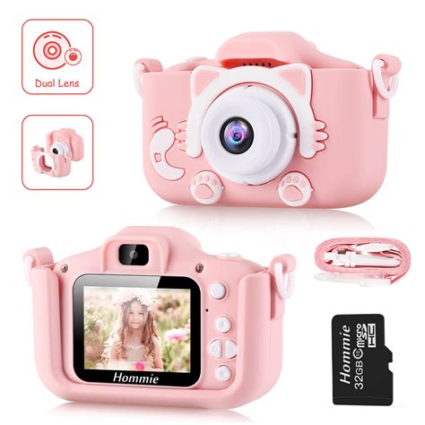 Hommie Digital Camera For Children 20 Hd Double Lens Girl Photo