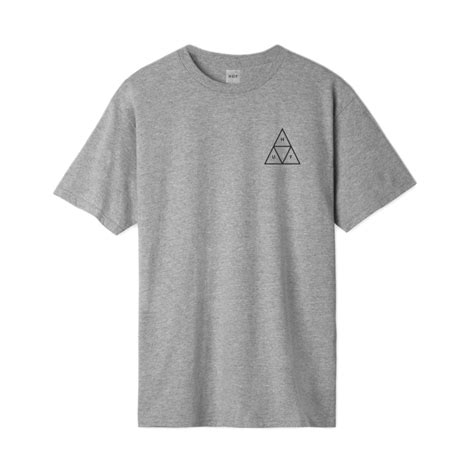 Huf Triple Triangle T Shirt Grey Heather Underground ΚΑΤΑΣΤΗΜΑΤΑ